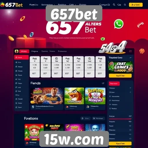 Interface e usabilidade do site 657bet